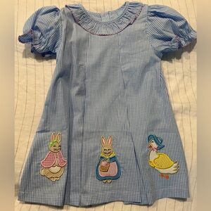 Classic whimsy Beatrix potter dress in 2T